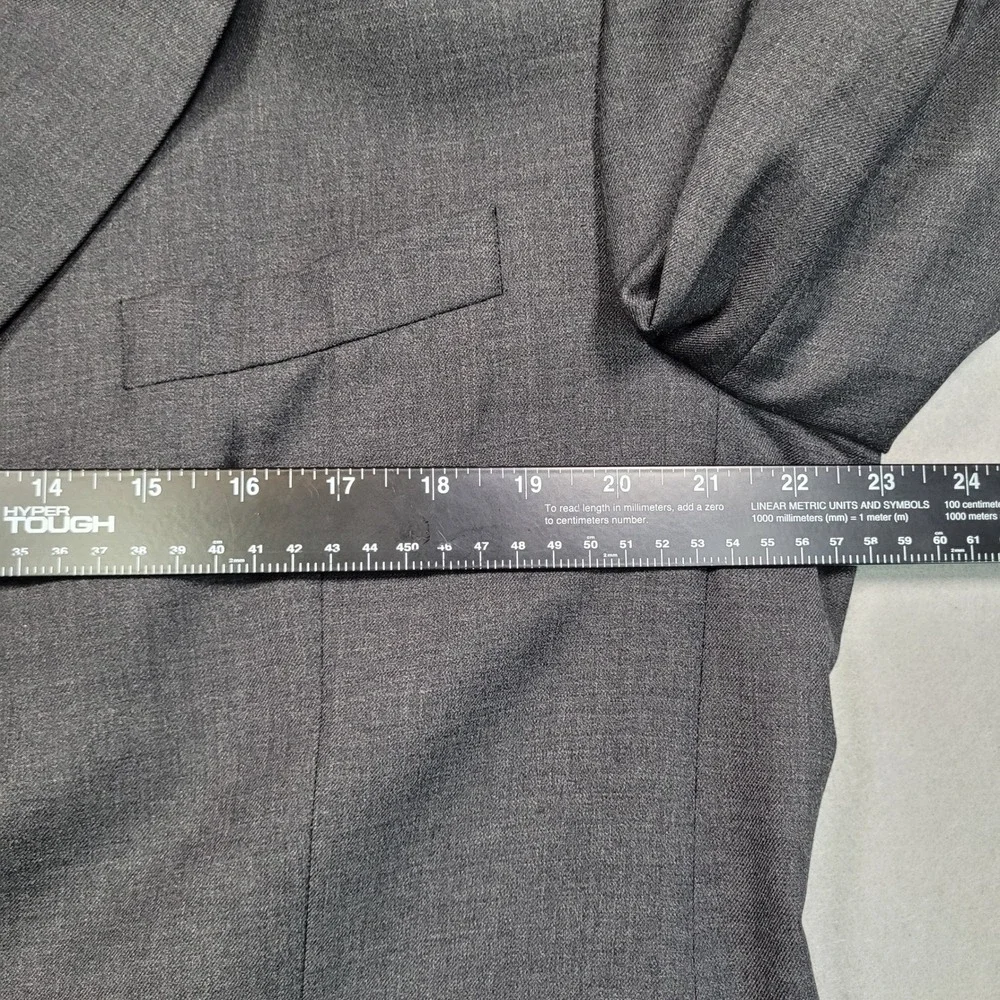 Ralph Lauren Mens Gray‎ Wool Cashmere Blend 3 Button Sport Coat Blazer 42R